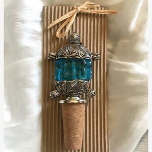 NWT Mudpie Turtle Wine Stopper Cork